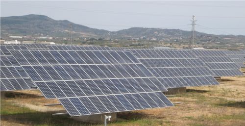 Painéis que captam energia solar