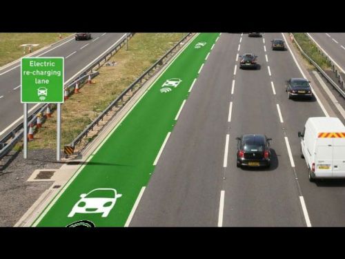 Estradas que recarregam carros elétricos serão testadas na Inglaterra